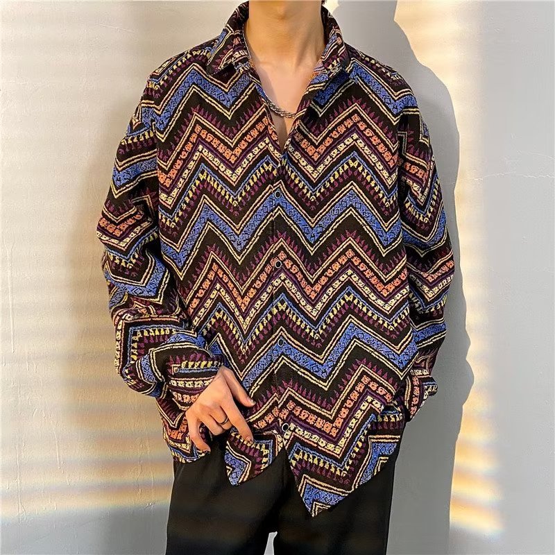 High Street Stitching Plaid Coat For Men