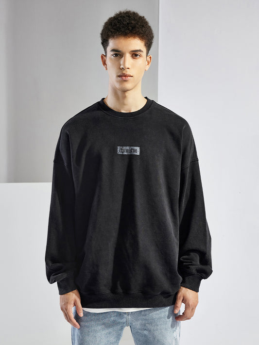 Cross Creative  Printing Crew Neck Sweater Men