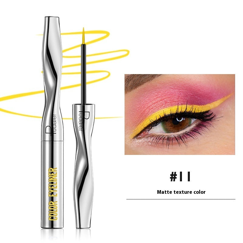 Color Eyeliner Makeup Waterproof Quick-drying Very Fine 24 Colors