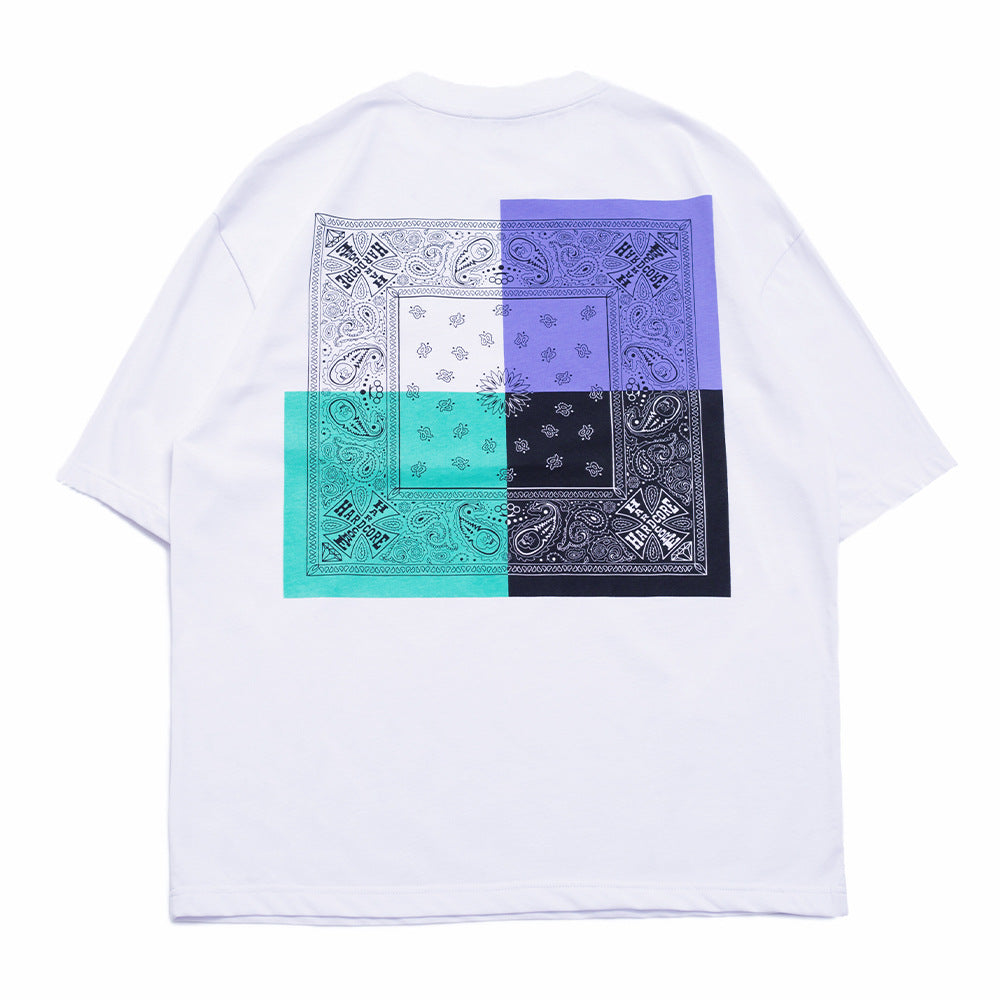 Printed Short Sleeve T-shirt Loose For Men