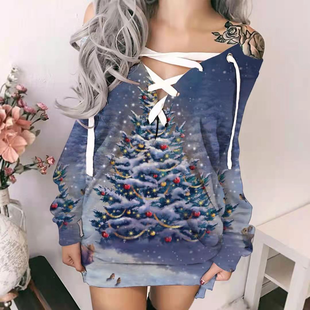 Autumn And Winter Christmas Long Sleeved Sweater Women