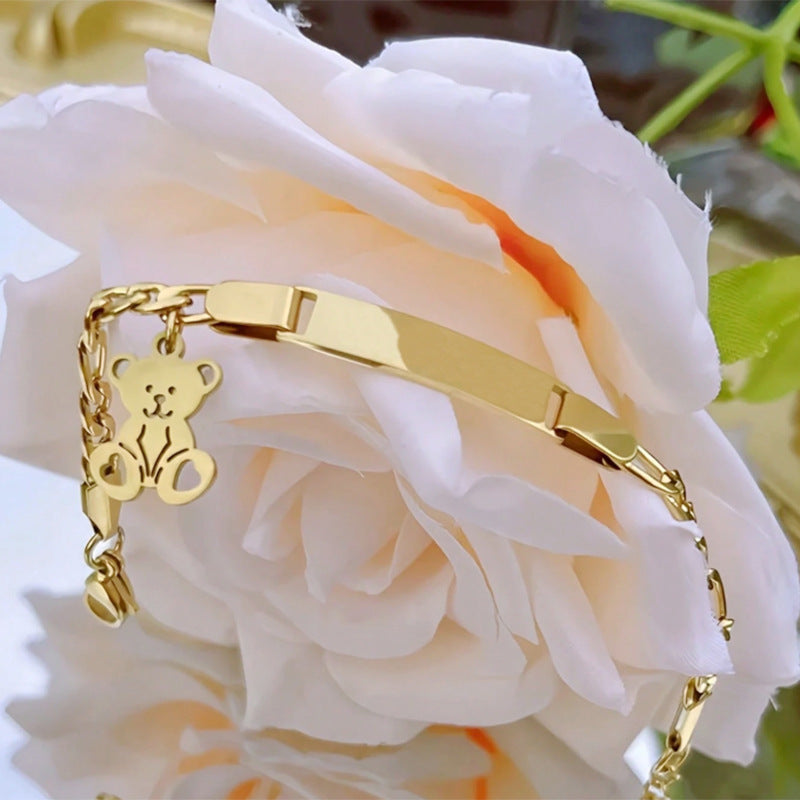 Adjustable DIY Text Bracelet Made Of Titanium Steel