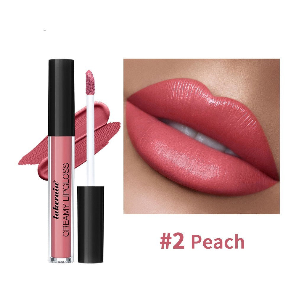 Semi Matte Velvet Waterproof No Stain On Cup Moisturizing Lip Gloss