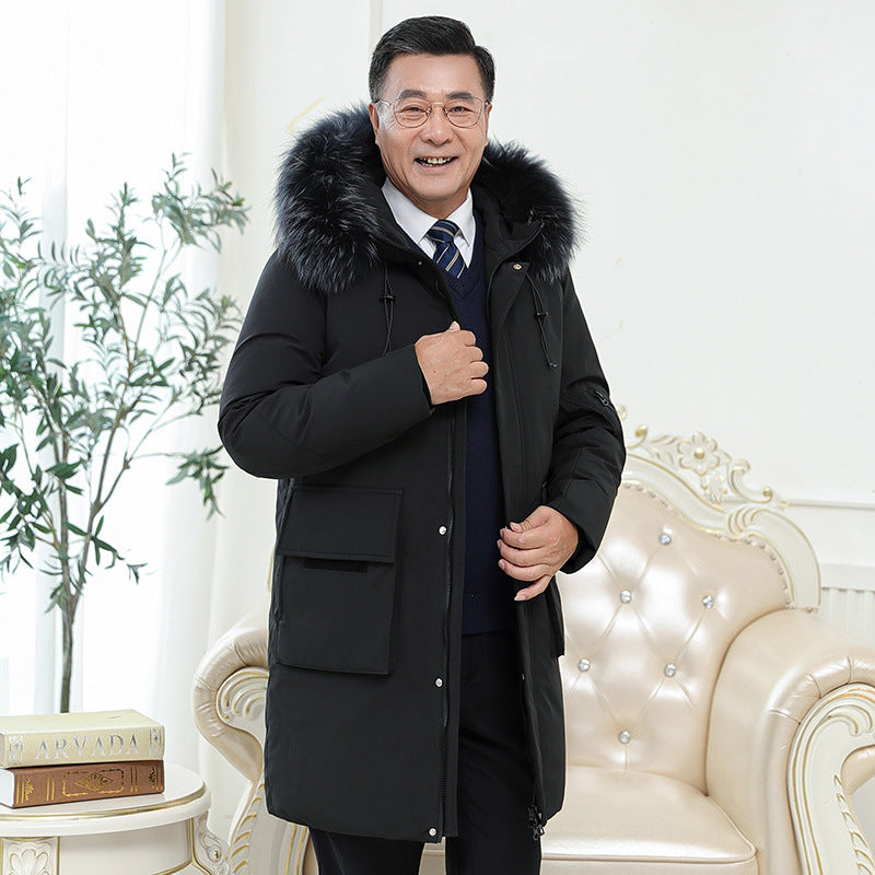 Winter New Thick Mid-length Cold-proof Warm Men's Coat