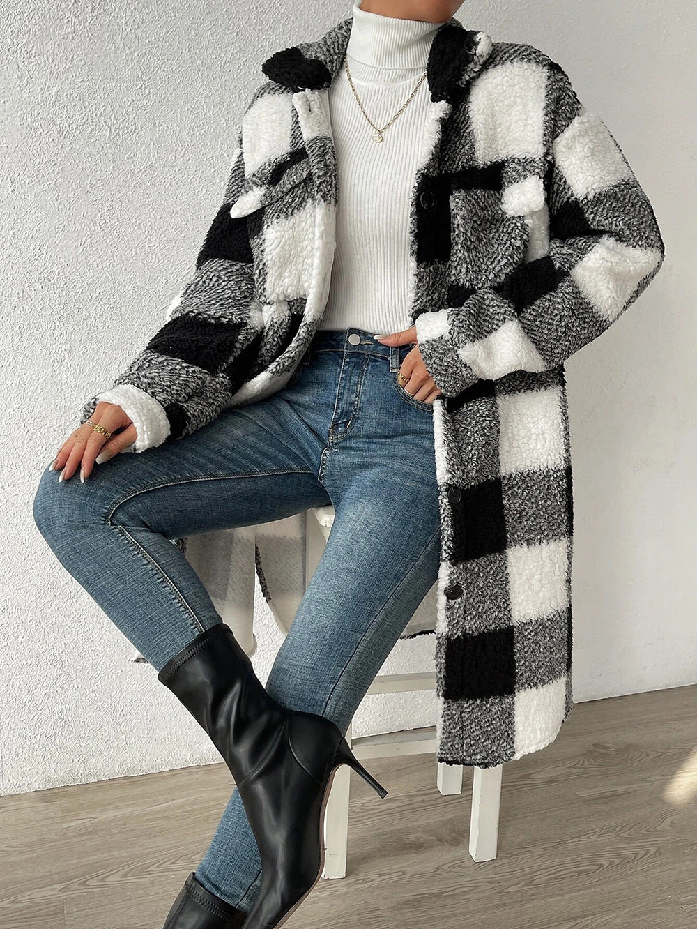 Loose Temperament Commuting Long-cut Coat Women