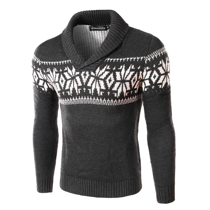 Simple Casual Fashion Sweater Christmas Men's All-match Trend