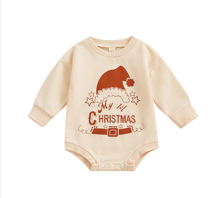 Fashion Christmas Baby Rompers 0-24M Toddler Newborn Infant